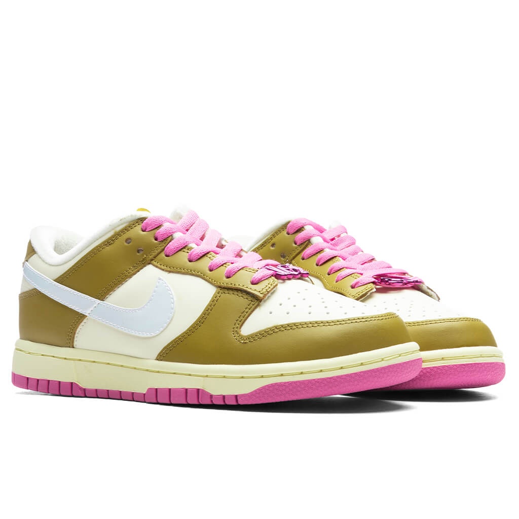 WOMEN'S DUNK LOW SE - BRONZINE/COCONUT MILK/PLAYFUL PINK - 2