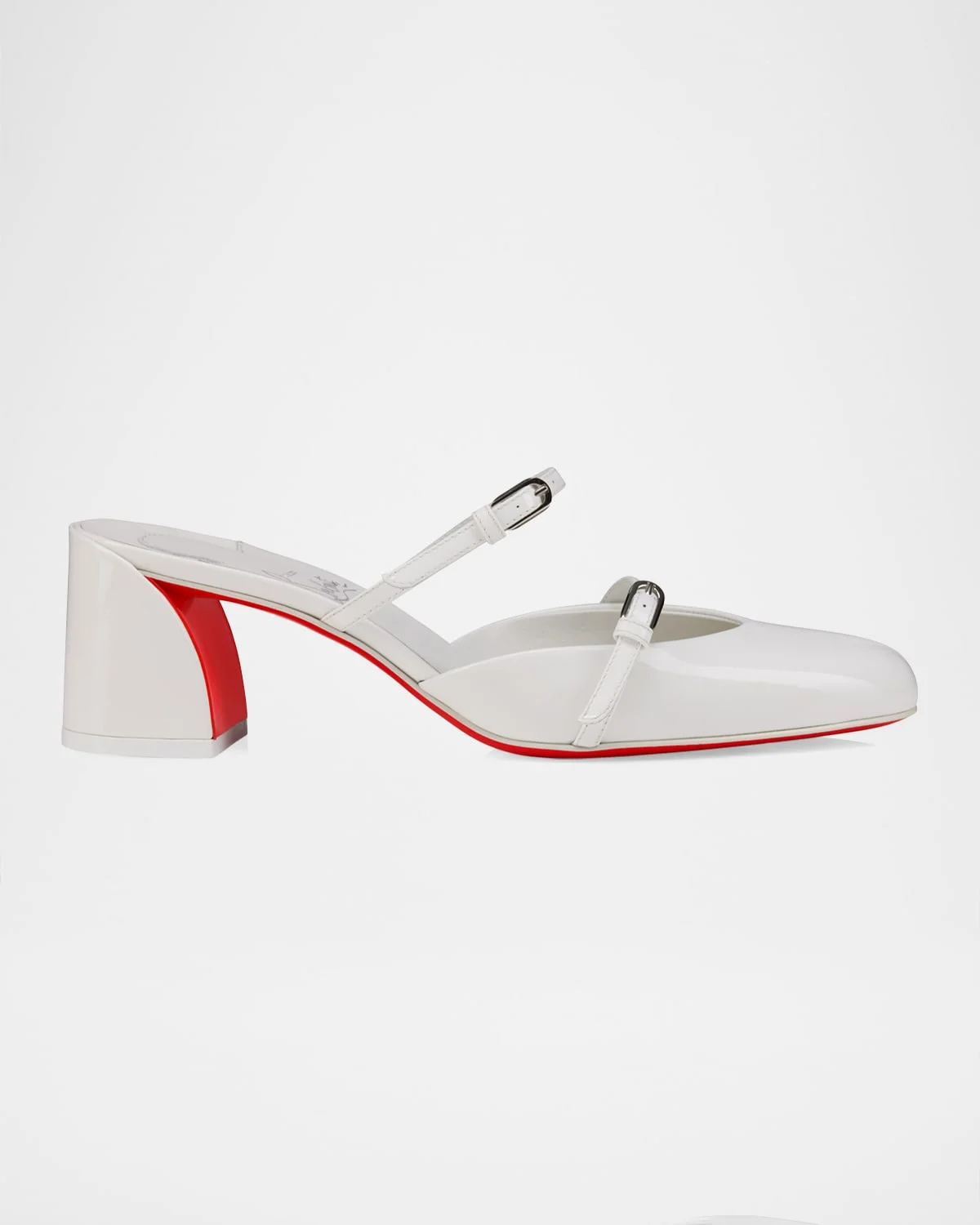 55mm Jane Nina Patent Leather Mary Jane Mule Pumps - 1