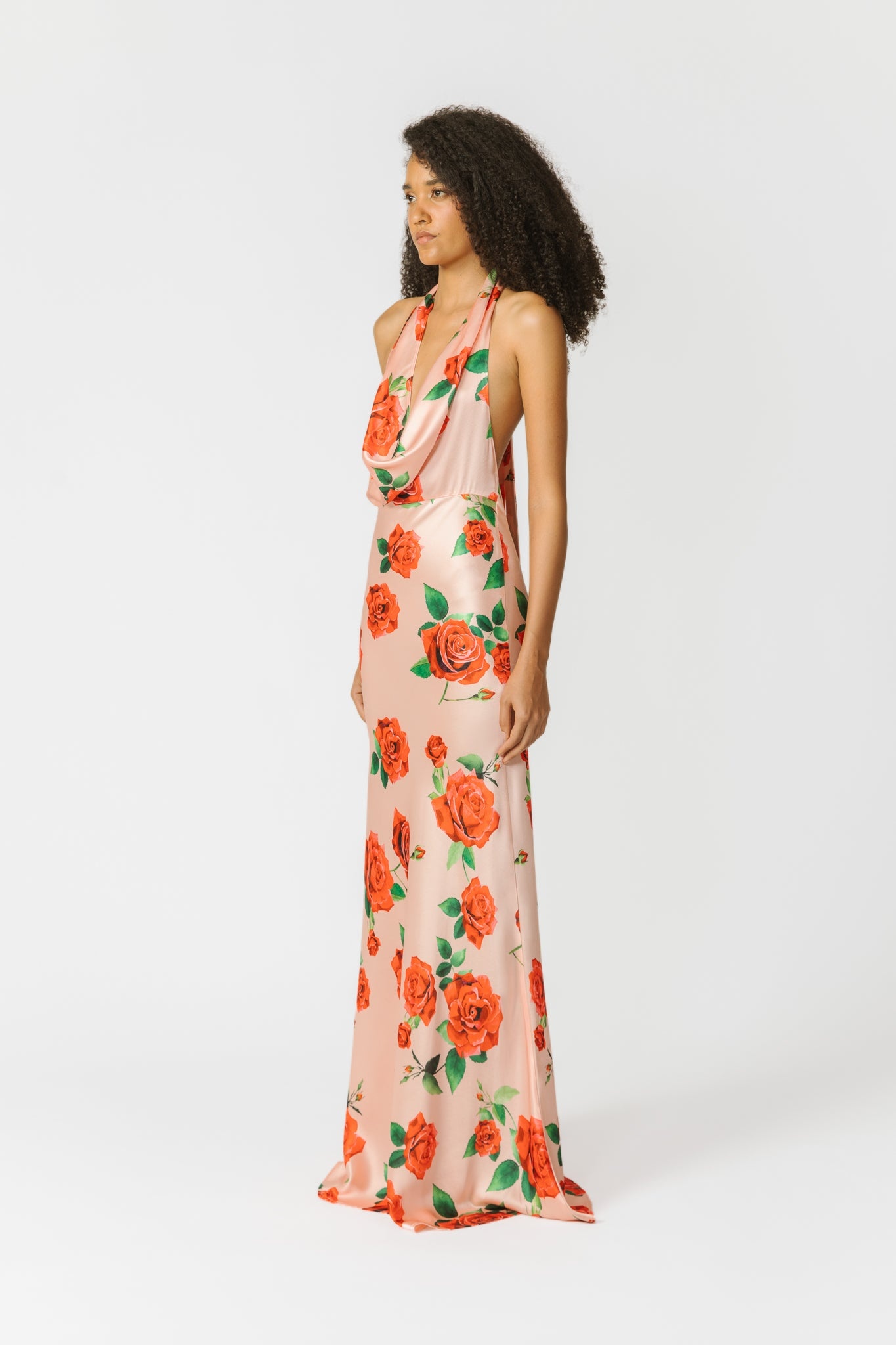 PRESLEY SATIN GOWN - 2
