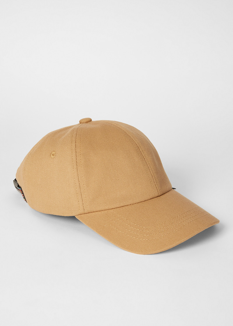 Paul Smith Beige Cotton 'Signature Stripe' Cap outlook