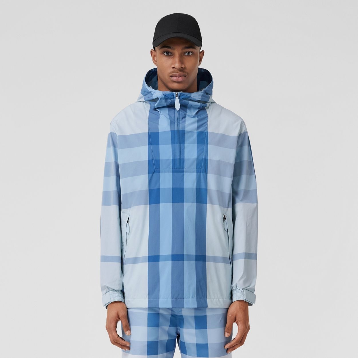 Packaway Check Nylon Hooded Jacket - 6