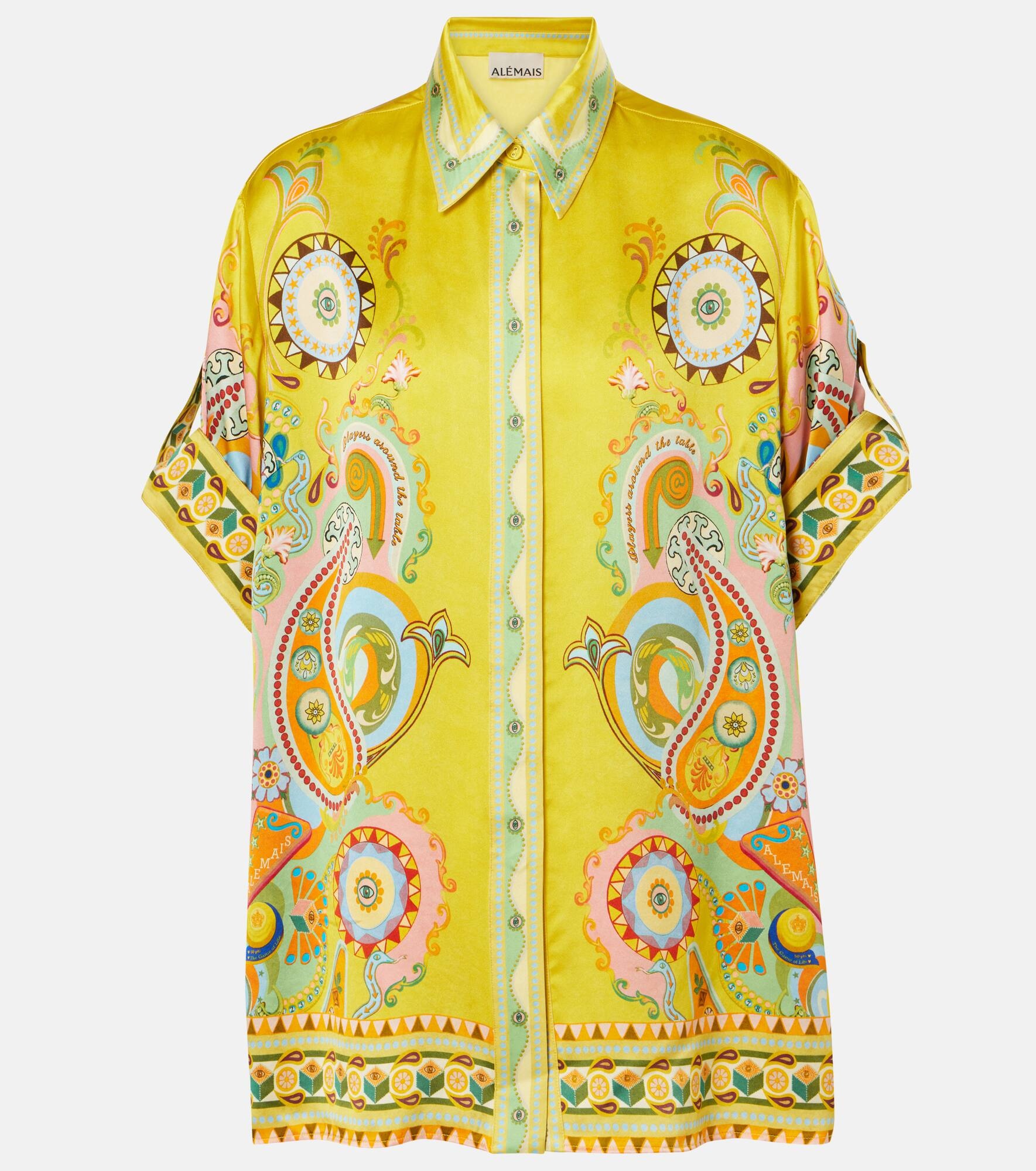 Pinball printed silk shirt - 1