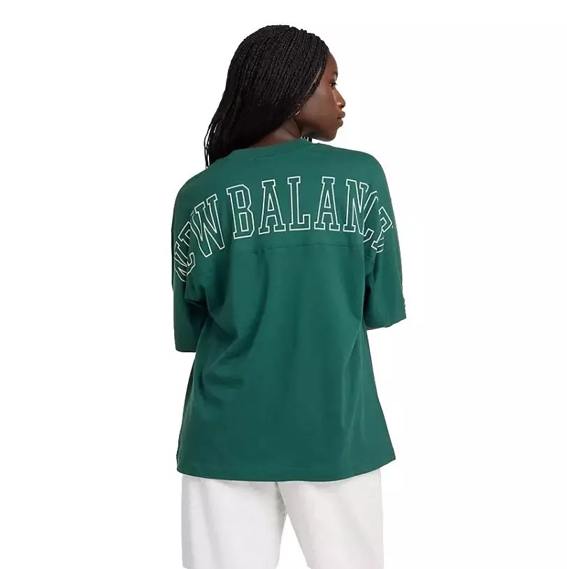 Women's Graphic Oversize Jersey Tee - Green - 2