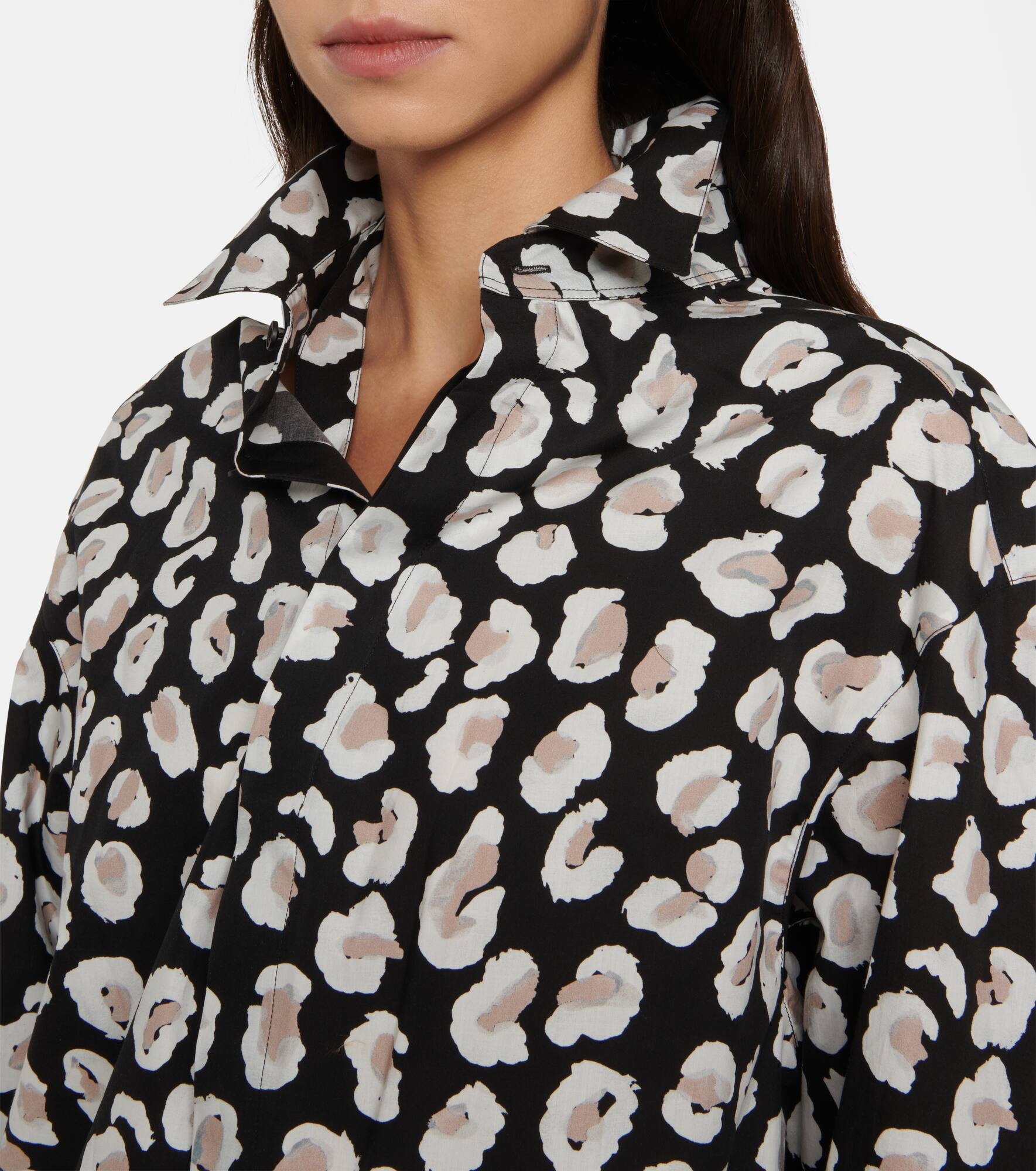Leopard-print cotton shirt - 4