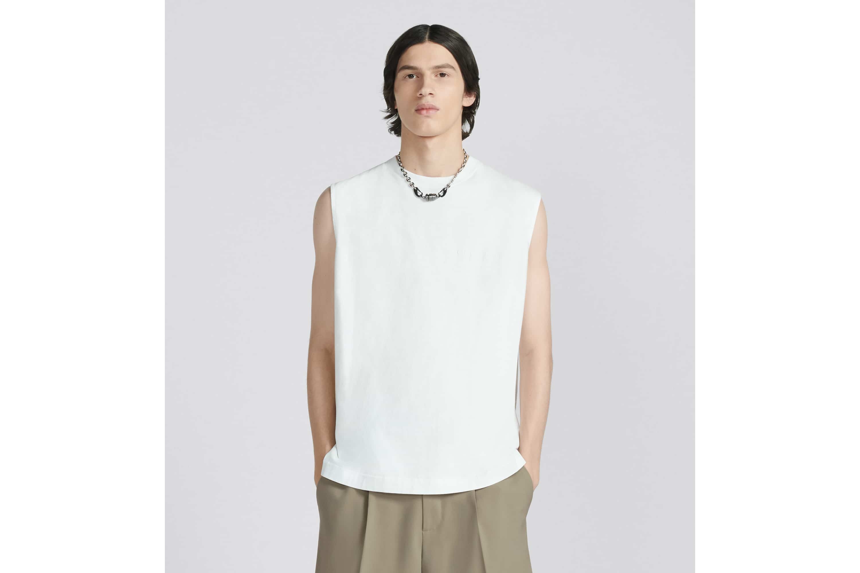Relaxed-Fit Christian Dior Couture Sleeveless T-Shirt - 4