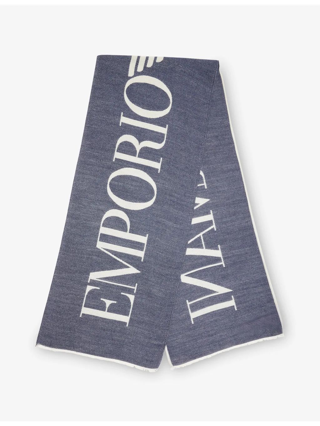 Intarsia Logo Knit Scarf - 1