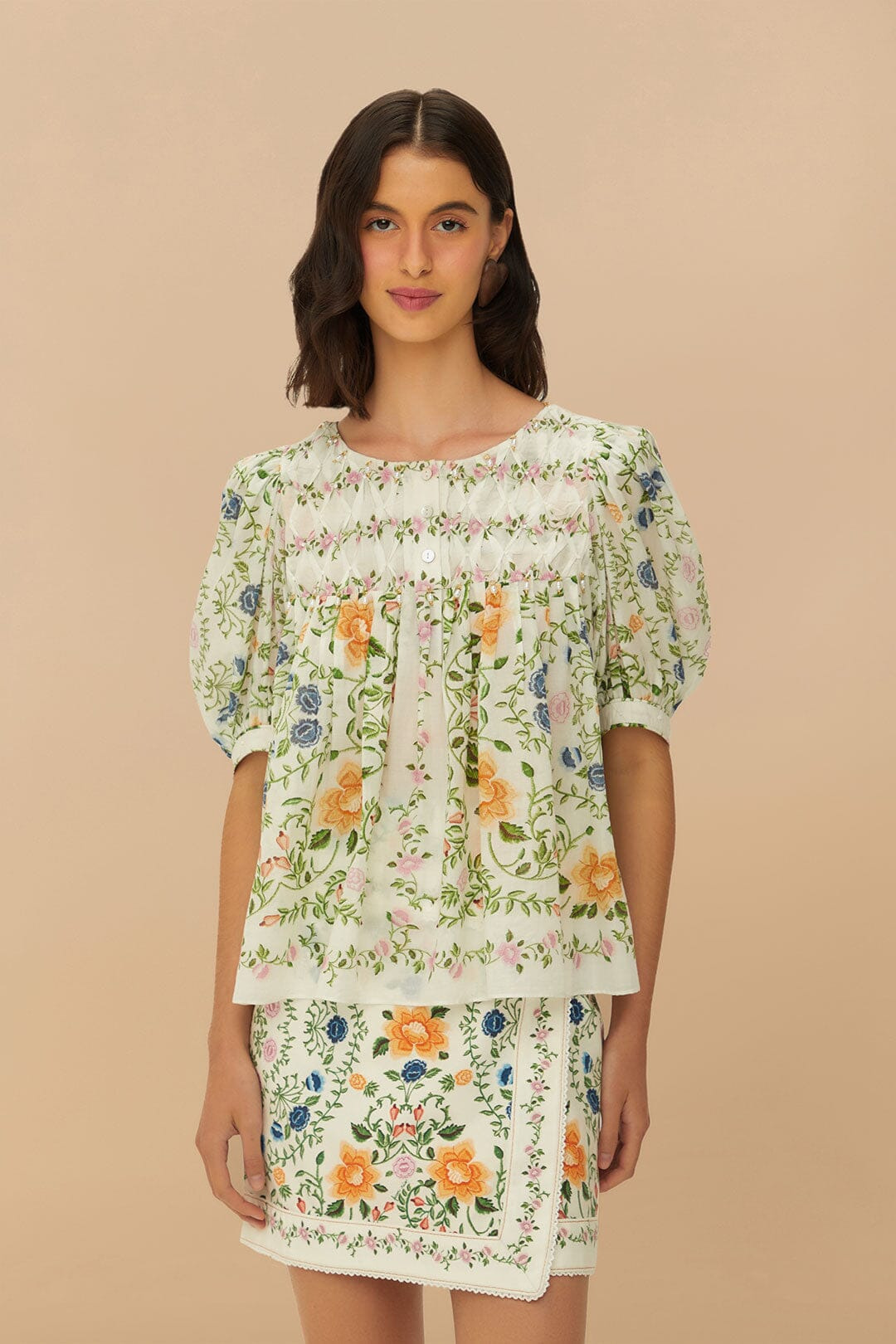 Off-White Folk Floral Mini Skirt - 3