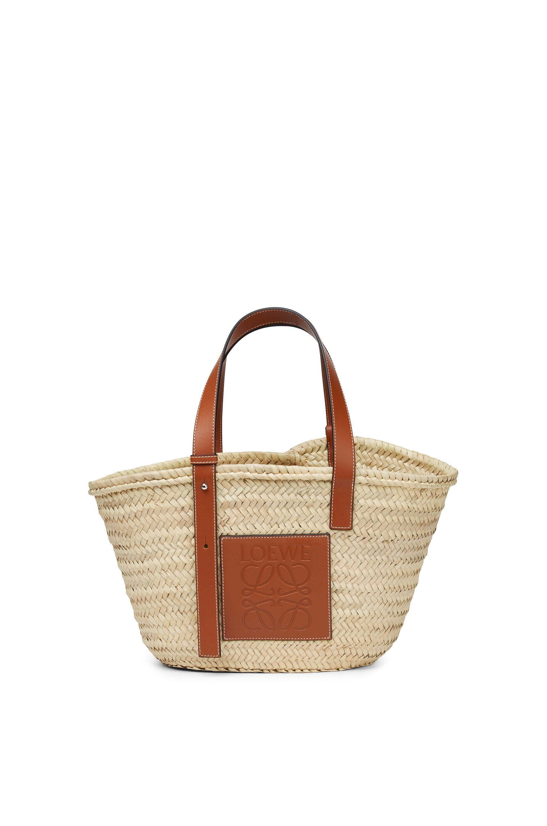 Loewe Basket bag in palm leaf and calfskin | REVERSIBLE