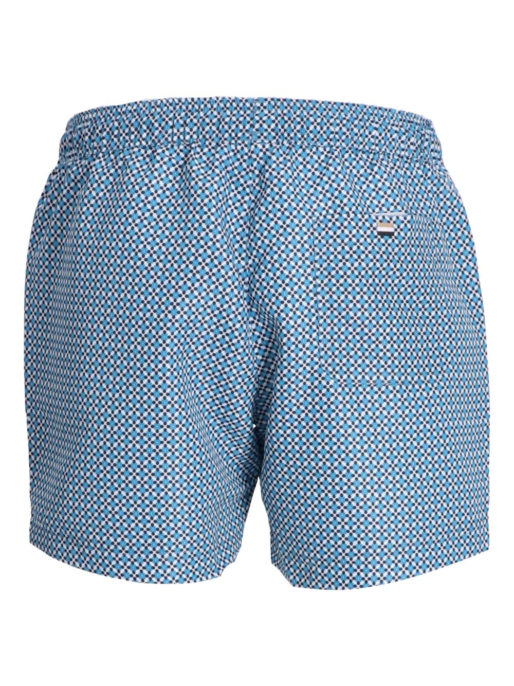 geometric-pattern swim shorts - 2