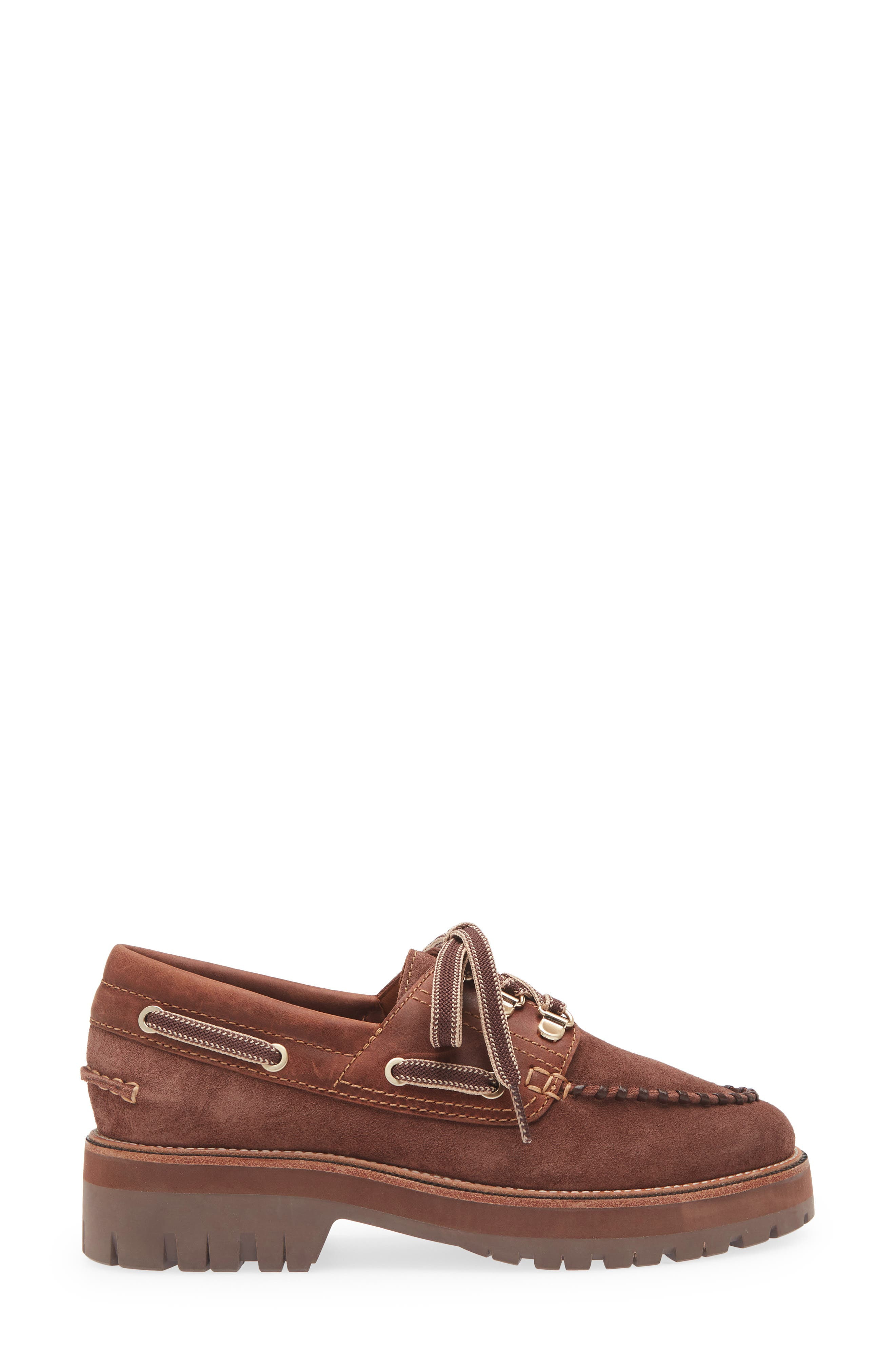 rag & bone Cameron Boat Shoe in Mocha Suede at Nordstrom - 3
