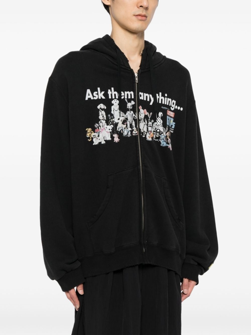 animal-print hoodie - 3