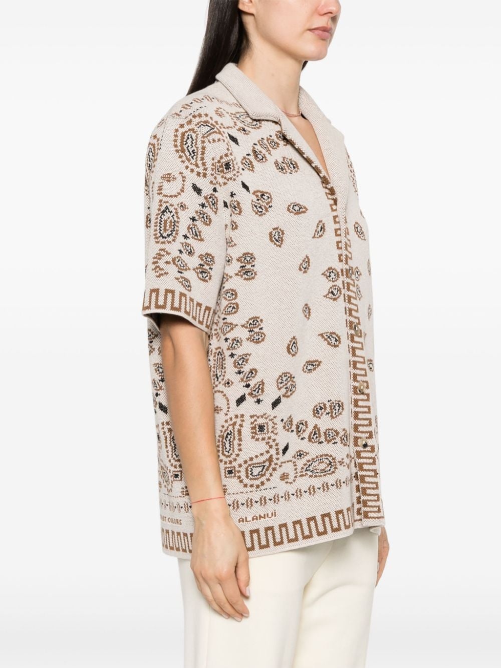 Bandana-jacquard cotton shirt - 3