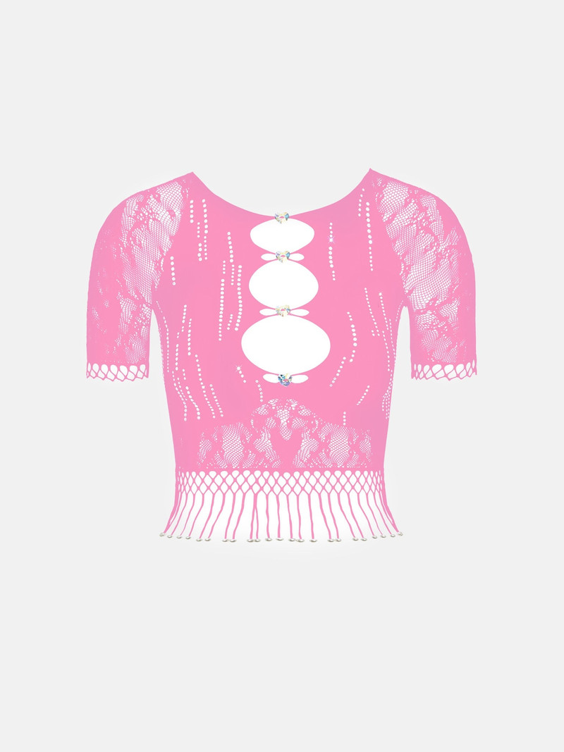 URCHIN TOP IN FUCHSIA PINK 1