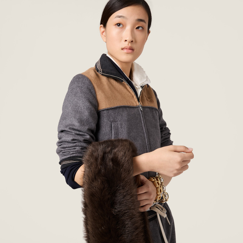 Miu Miu Shearling stole outlook