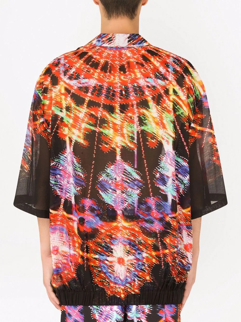 graphic-print cotton shirt - 4