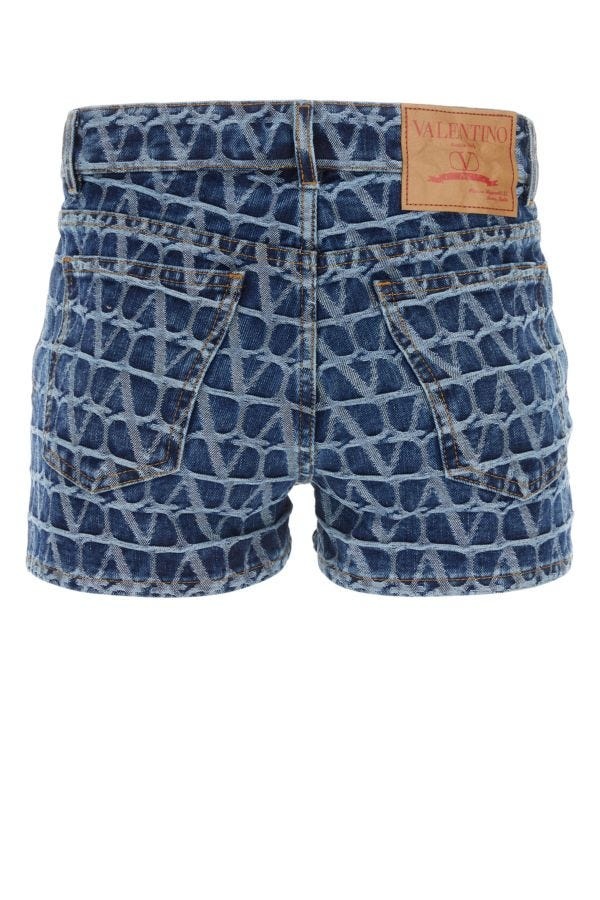 Valentino Toile Iconographe denim shorts | gebnegozionline
