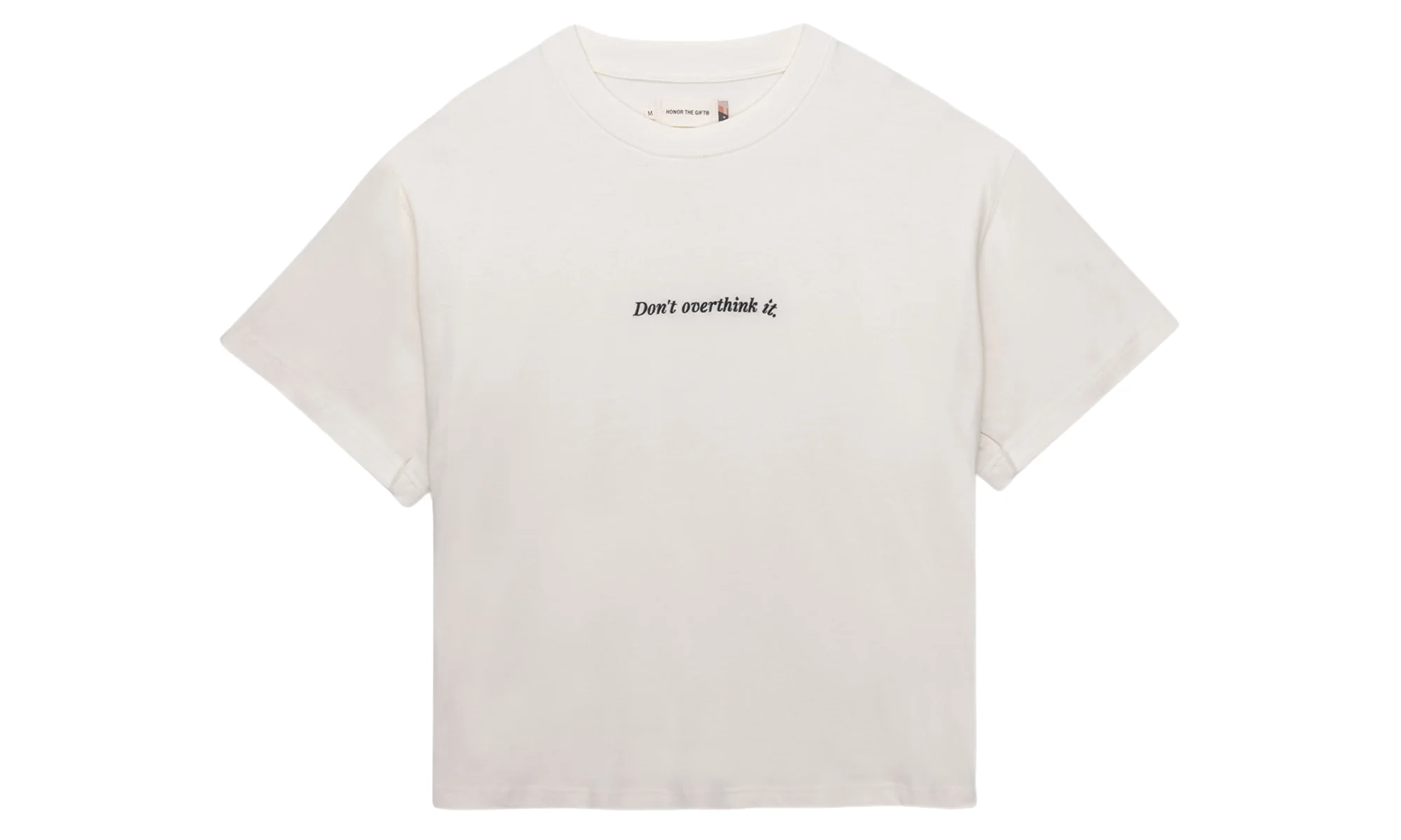 Dont Overthink It Short-Sleeve Tee "Bone" HTG260212009 BONE - 1