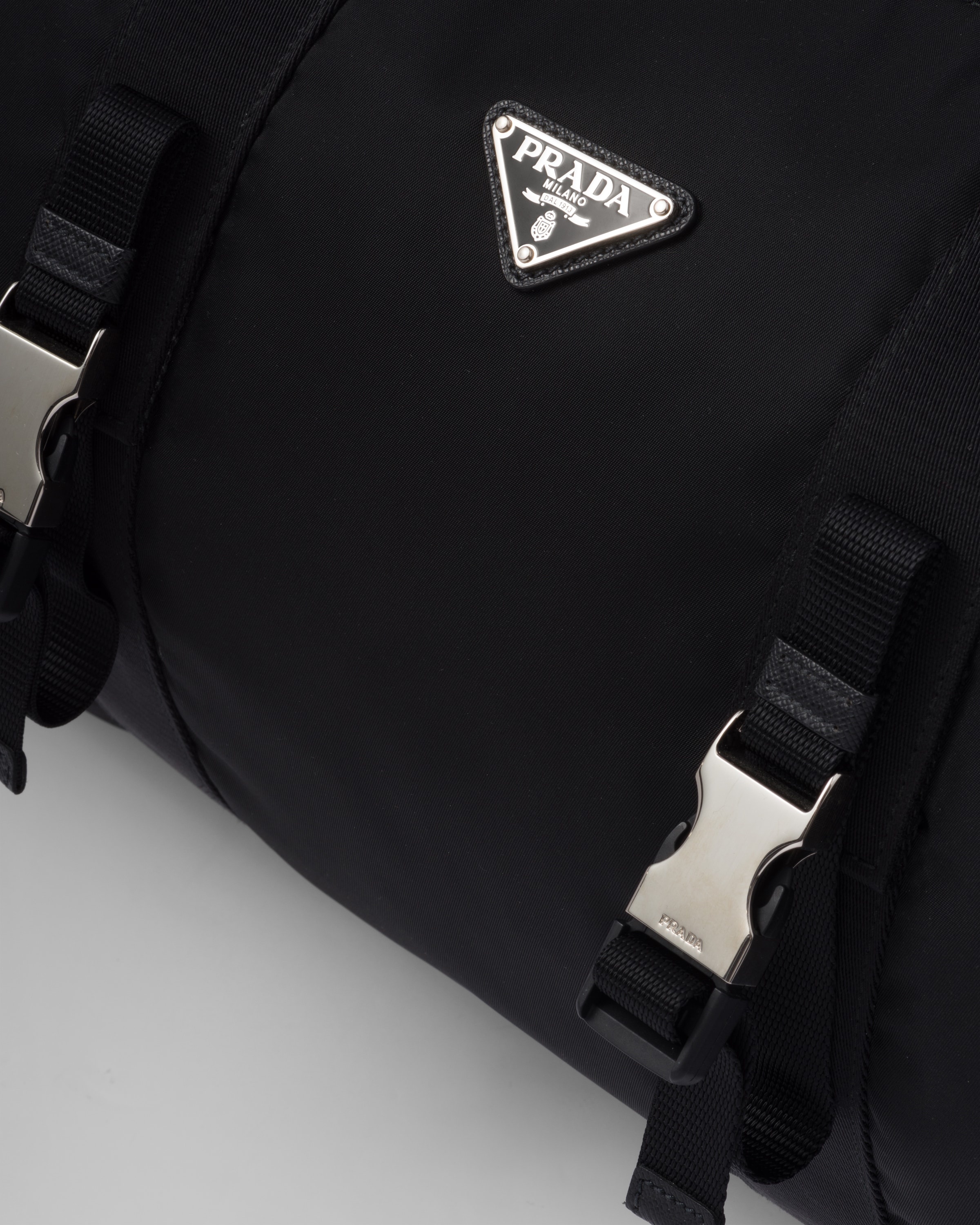 Re-Nylon and Saffiano leather duffle bag - 6