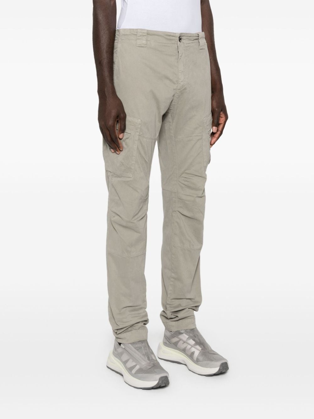 Lens tapered-leg cargo trousers - 3