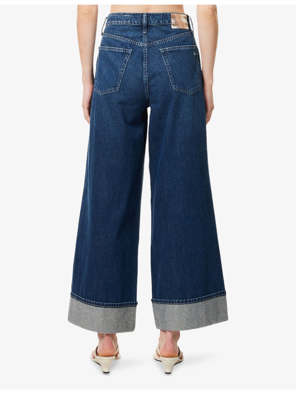 The Sofie Rhinestone-Cuffs Denim Jeans - 4