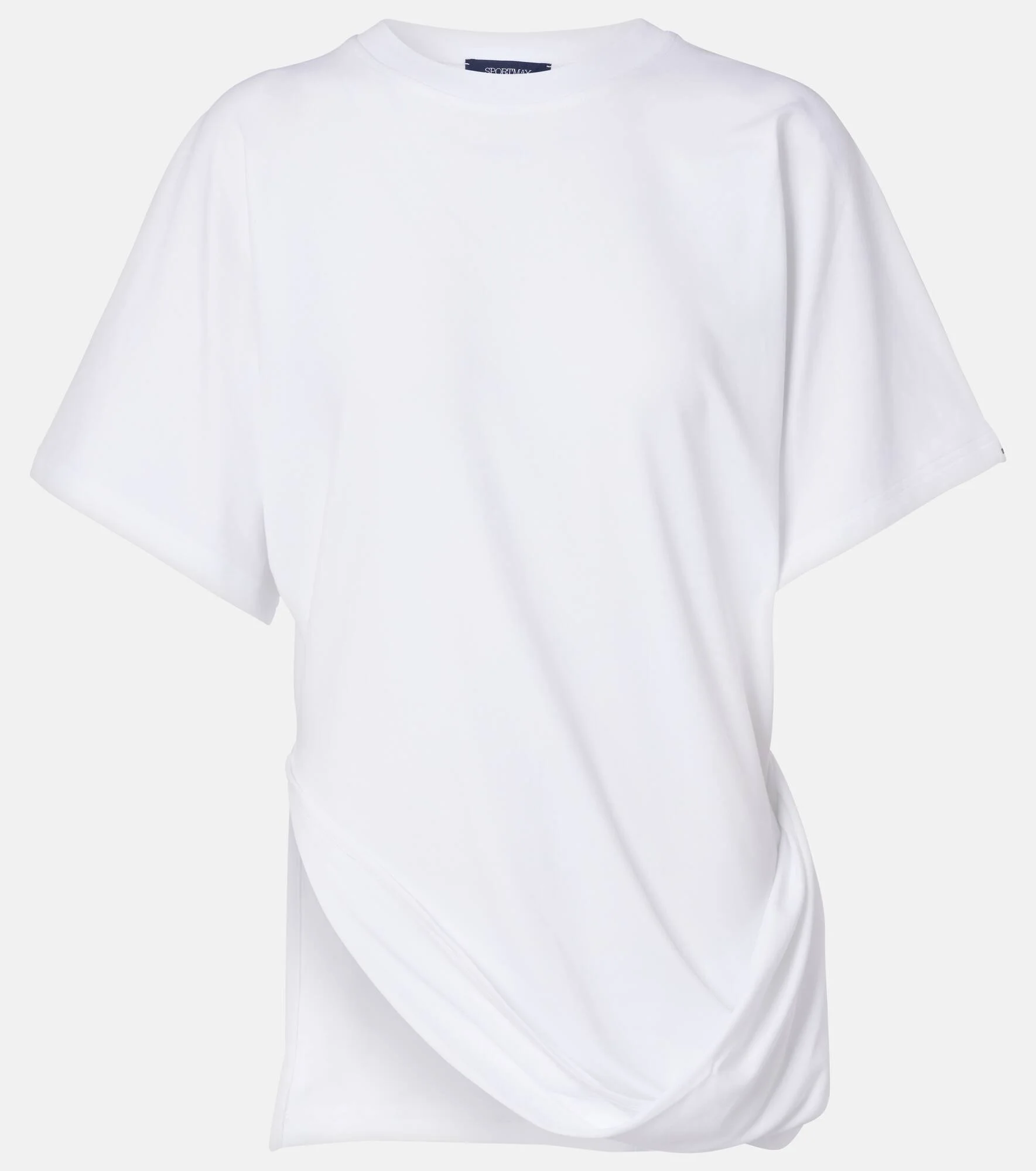Keras asymmetric cotton-blend T-shirt - 1