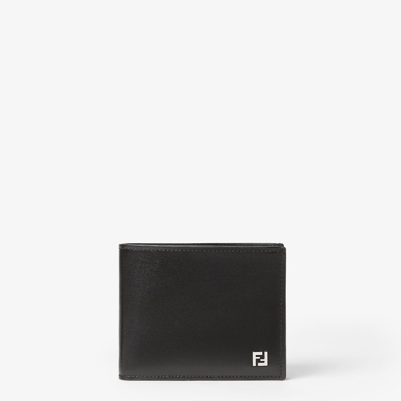 Squared FF Wallet Black leather bi-fold wallet 1