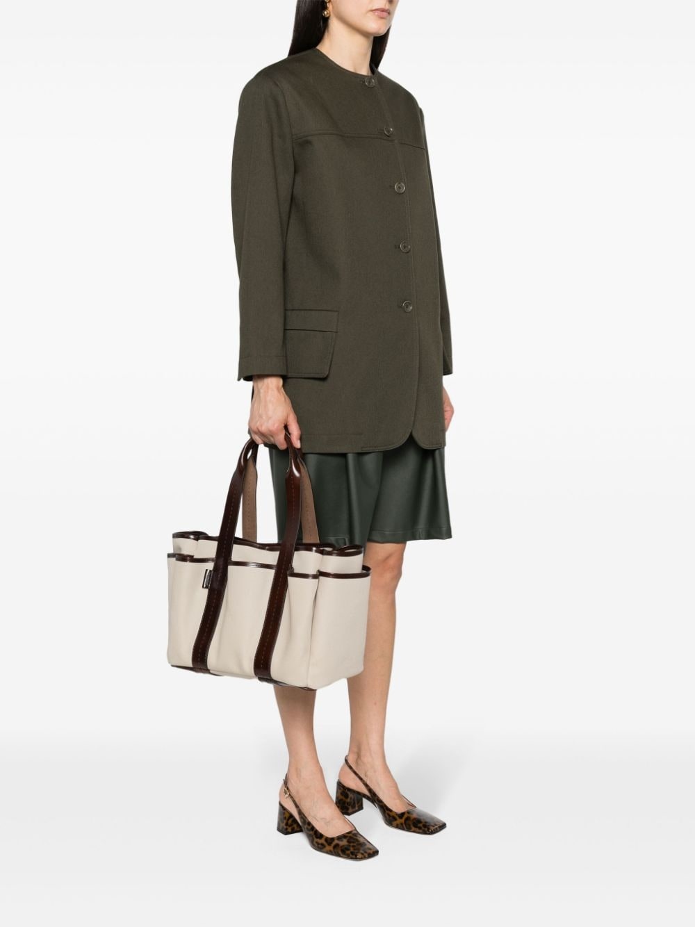 Max Mara Giardiniera canvas tote bag | REVERSIBLE