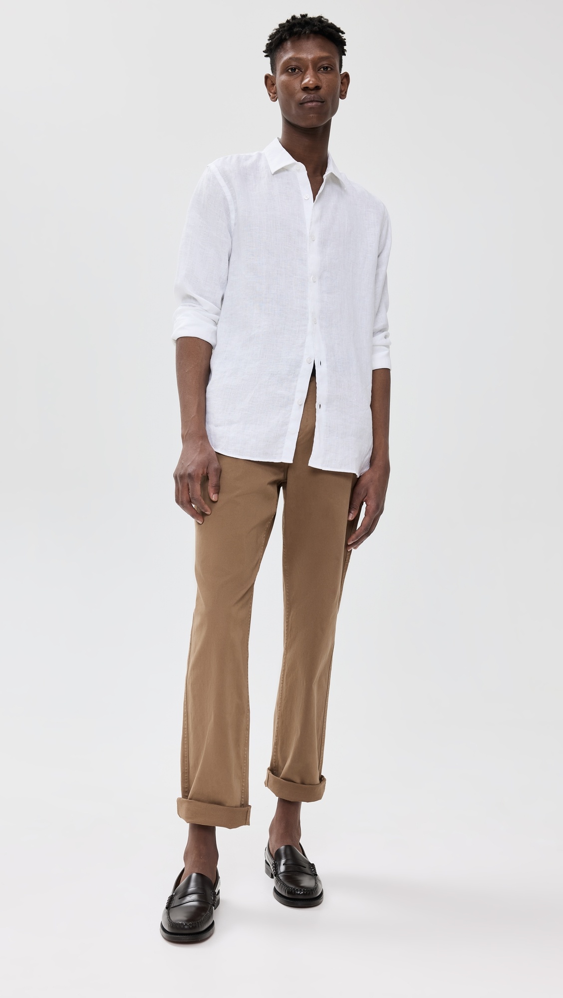 Giles Linen Button Down Shirt - 4