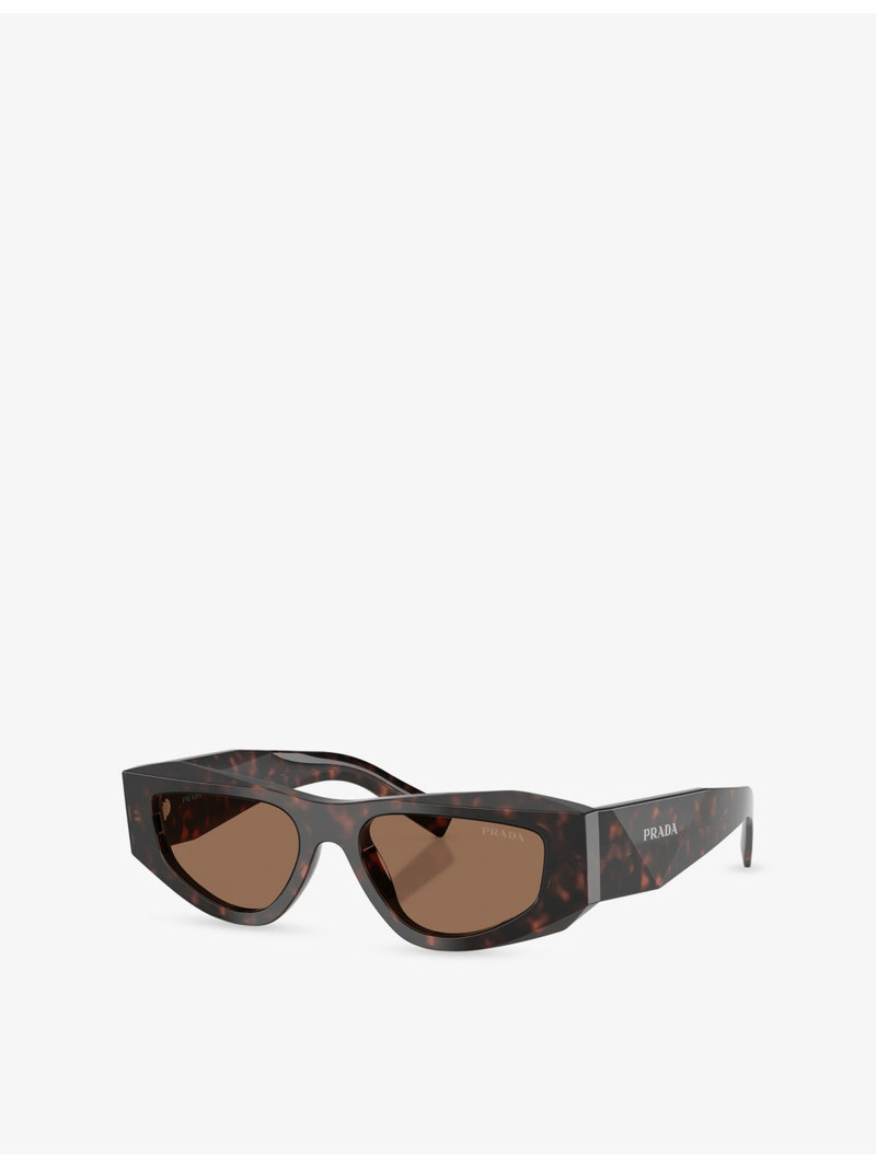 Prada PR B19S Pillow-Frame Acetate Sunglasses outlook