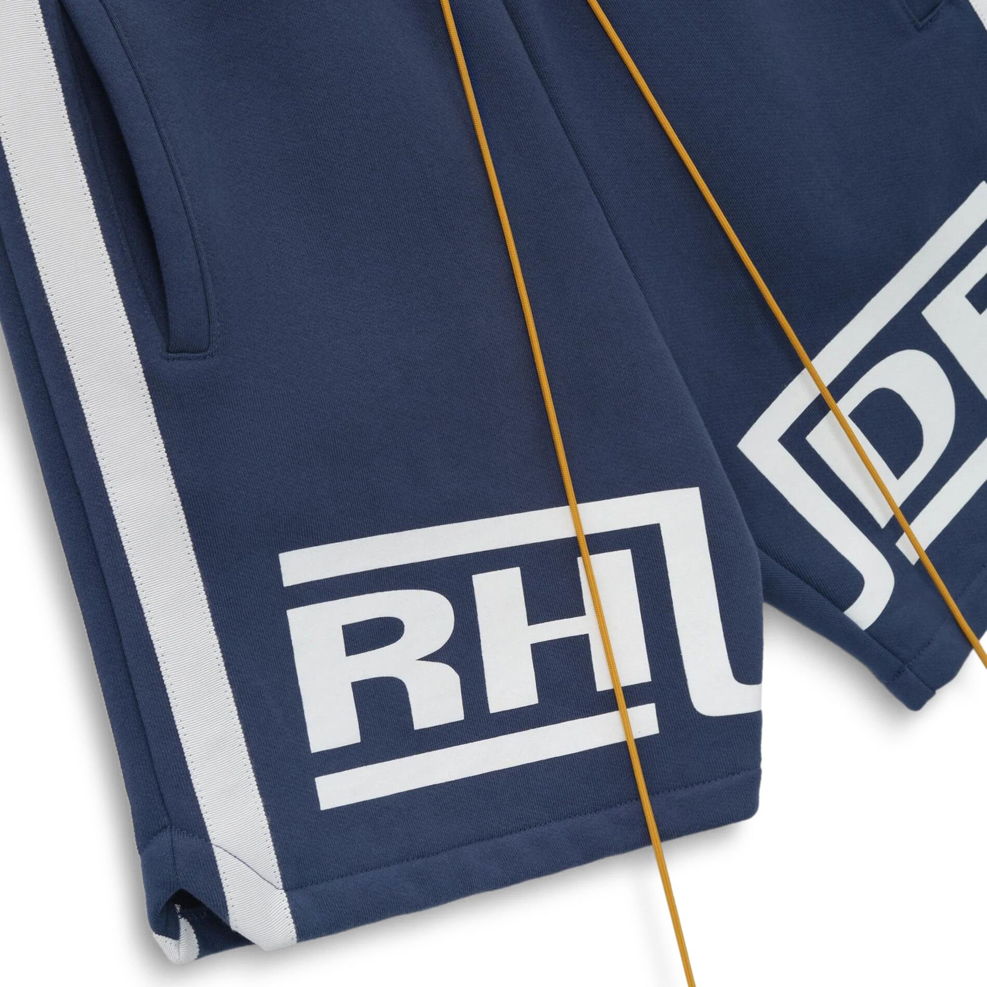 Rhude Campione Baggy Track Short 'Blue/White' - 3