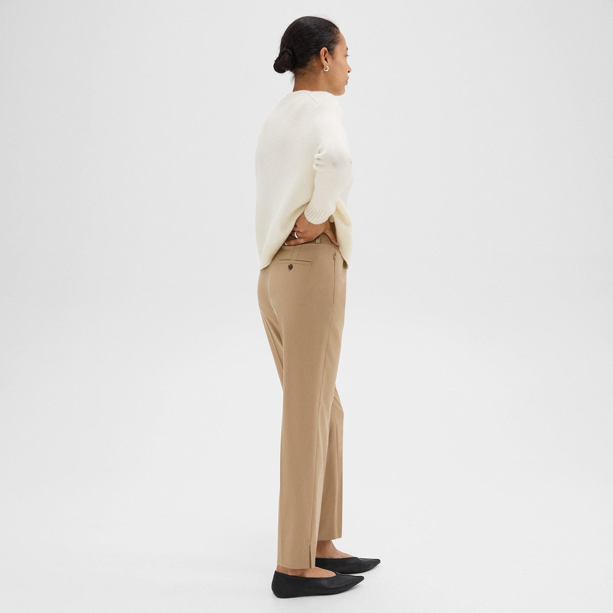 Tapered High-Waist Pant in Sleek Flannel - 4
