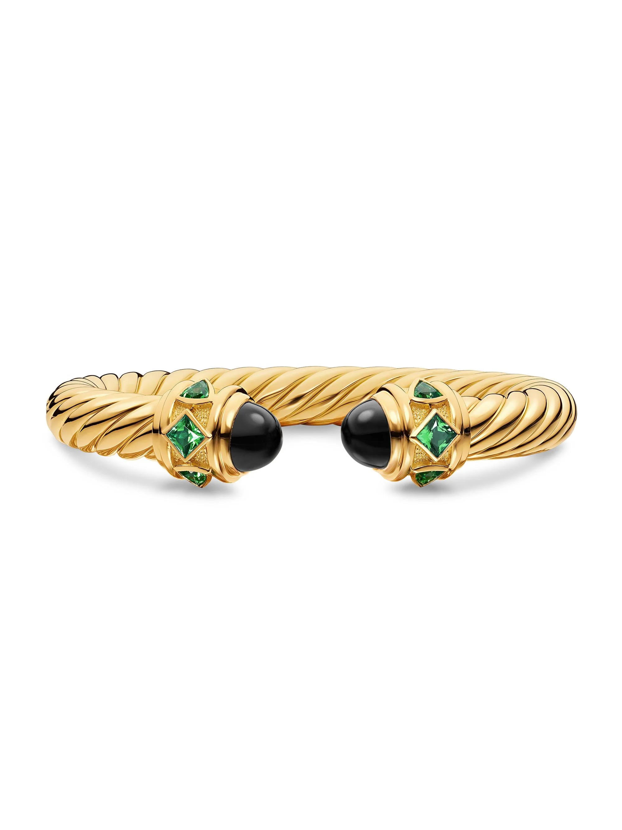 Women's Renaissance Cablespira Bracelet in 18K Yellow Gold - Black Onyx - 1