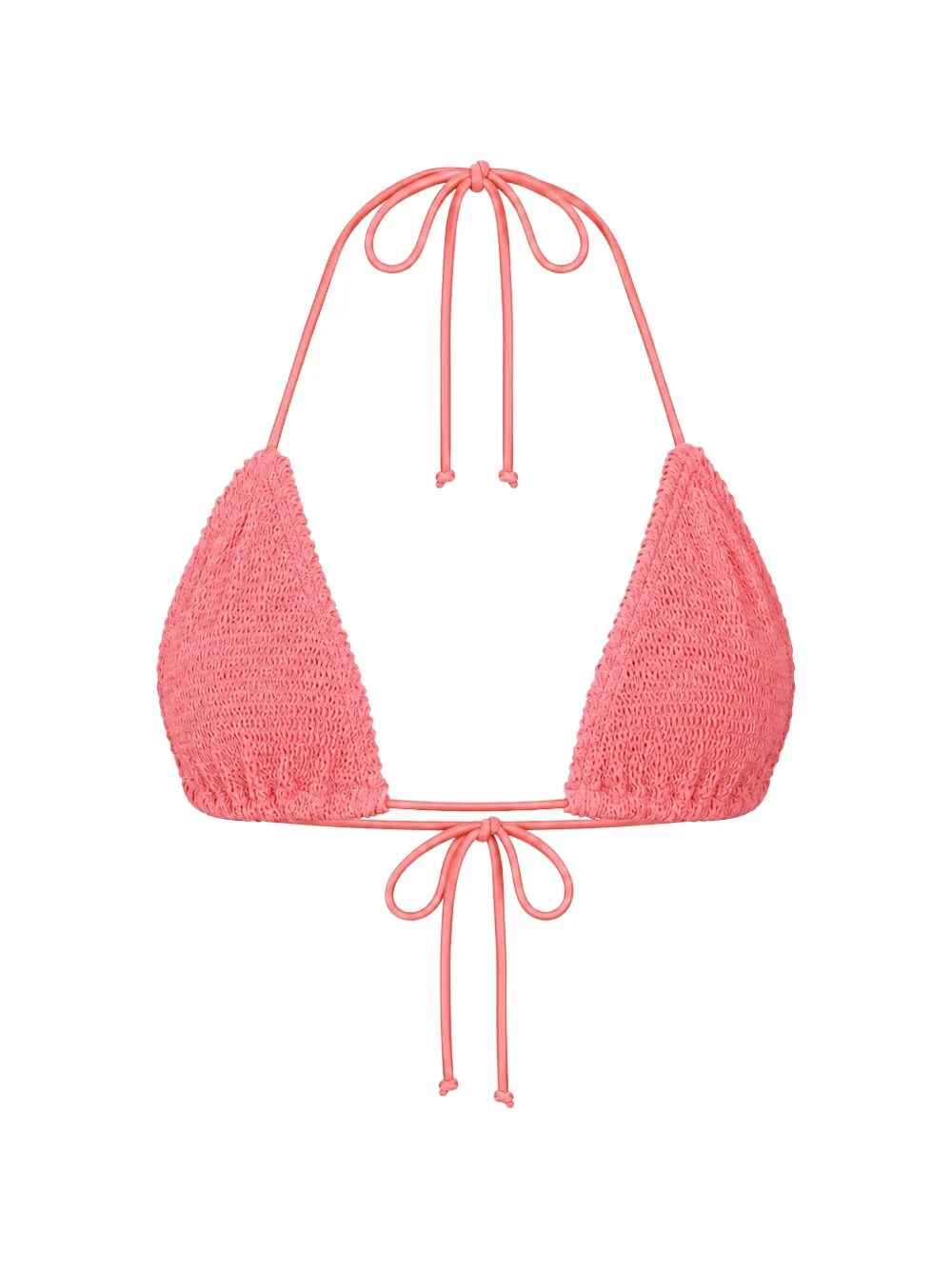 Ingrid crinkled triangle bikini top - 1