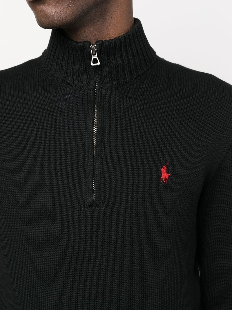 short zip-up cotton pullover 5