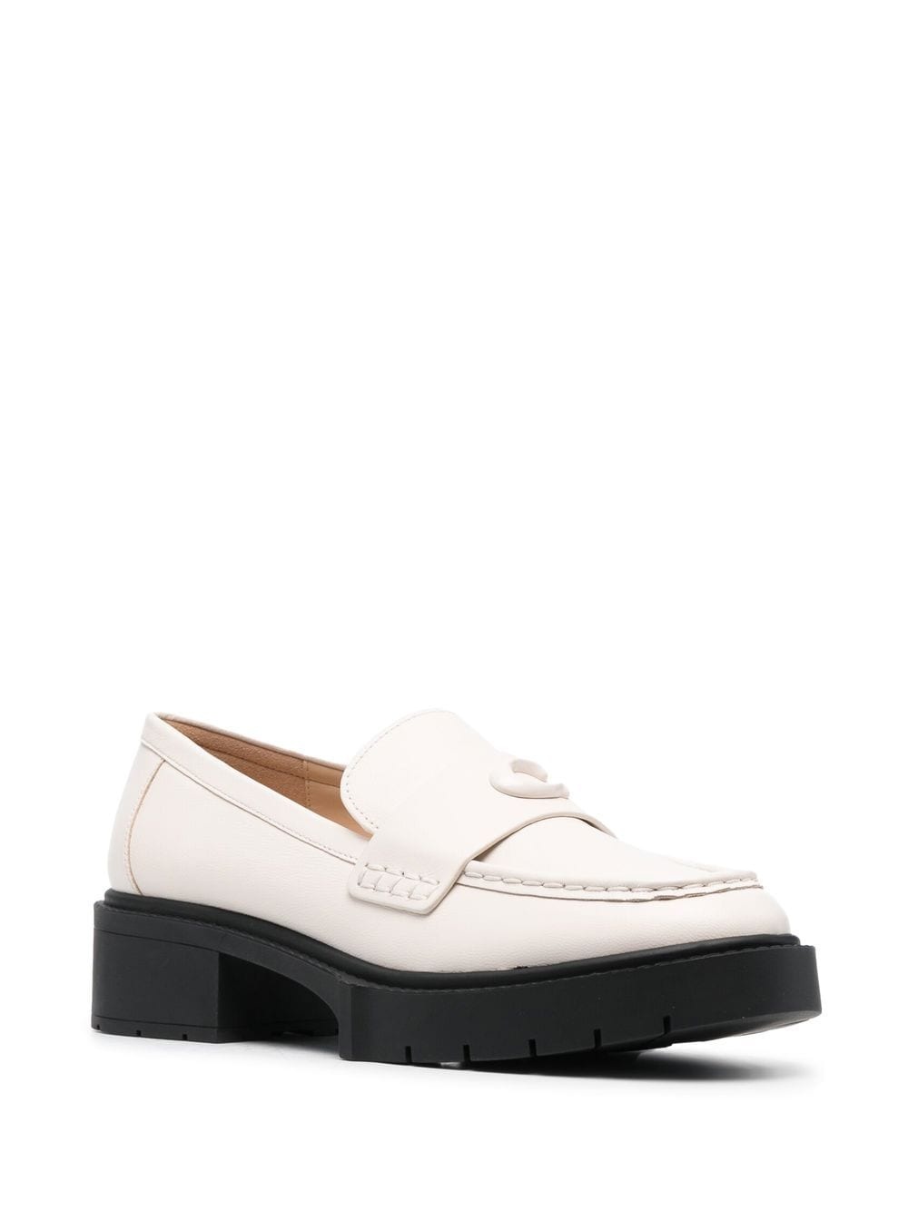 Leah chunky sole leather loafers - 2