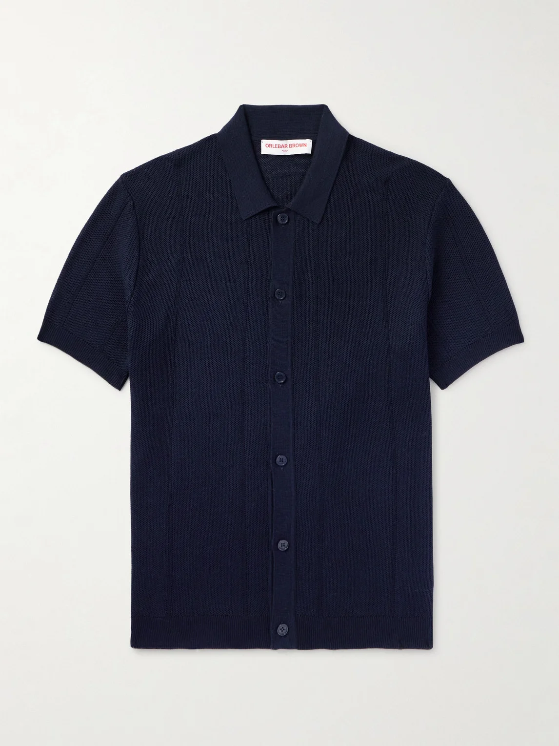 Tiernan Ribbed Cotton Polo Shirt - 1