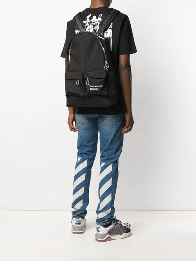 Off-White slogan-print backpack outlook