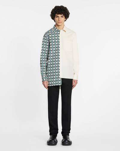 Lanvin DUAL-PRINT SHIRT WITH ART DECO-INSPIRED TRIANGLES outlook