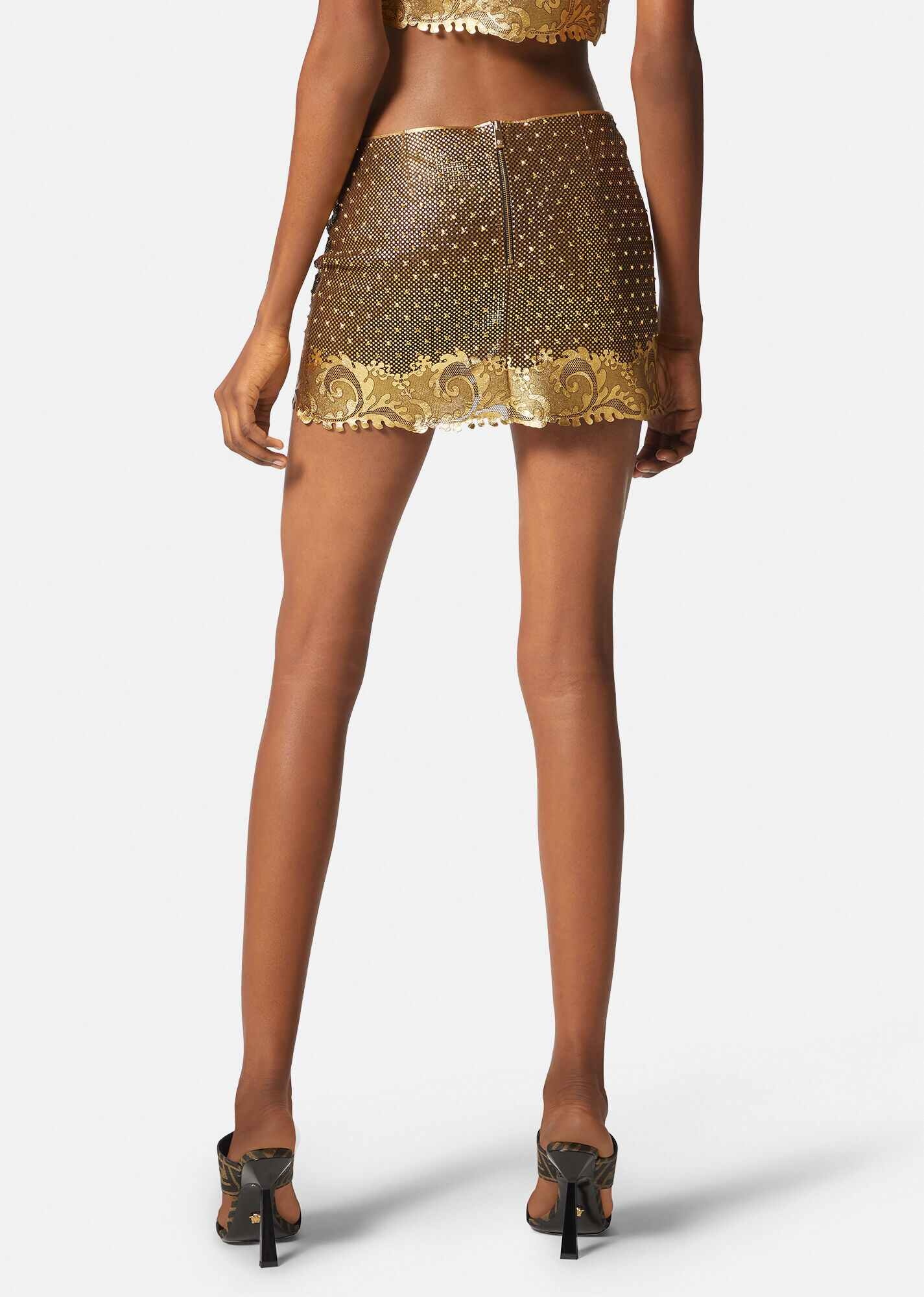 Fendace Studded Mini Skirt - 4