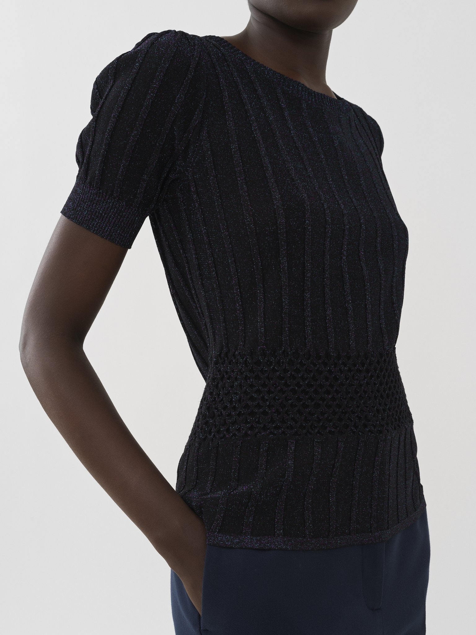 LUREX KNIT BLOUSE - 6