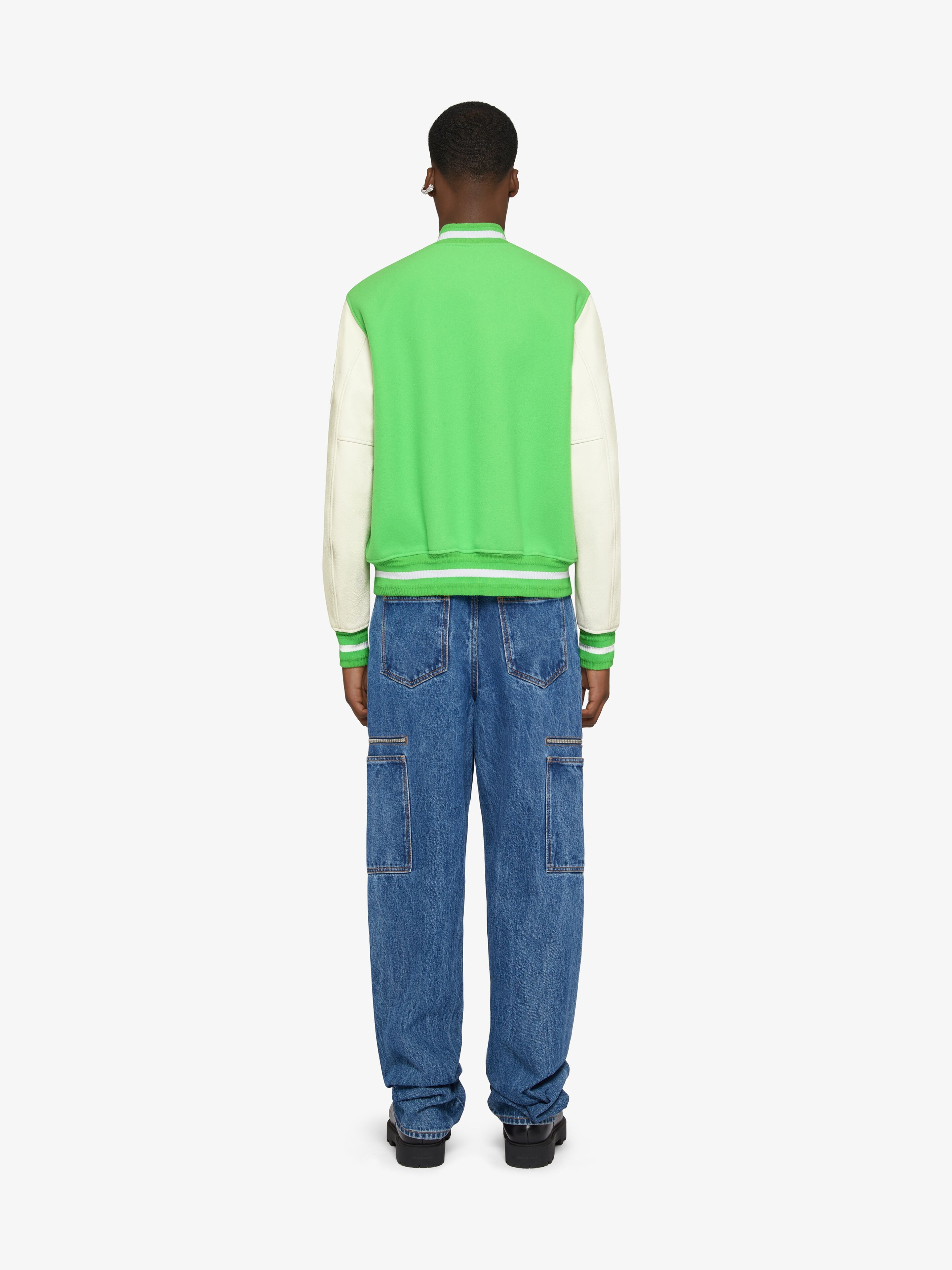 Givenchy GIVENCHY VARSITY JACKET IN WOOL AND LEATHER