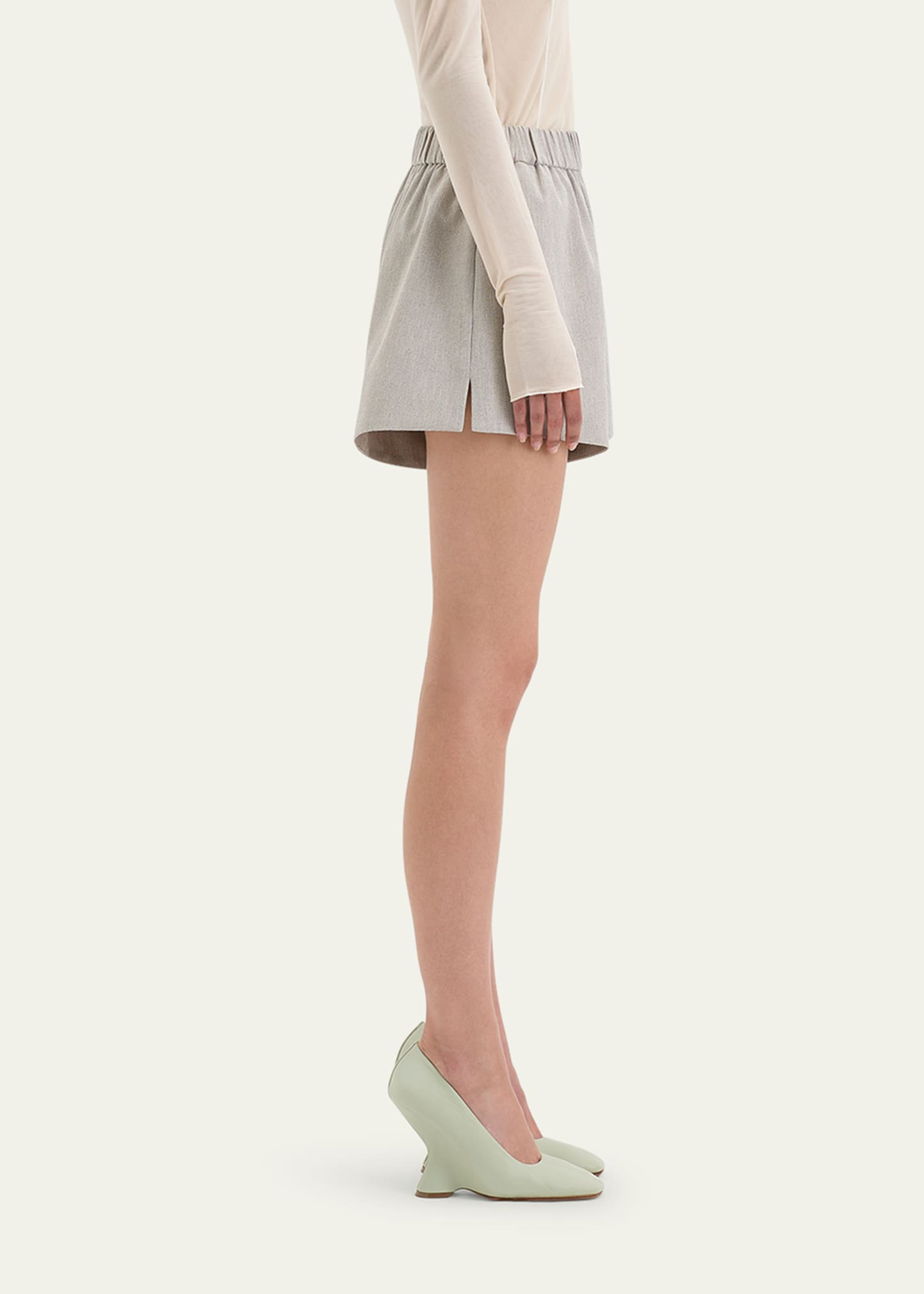 Leone Gathered Shorts - 4