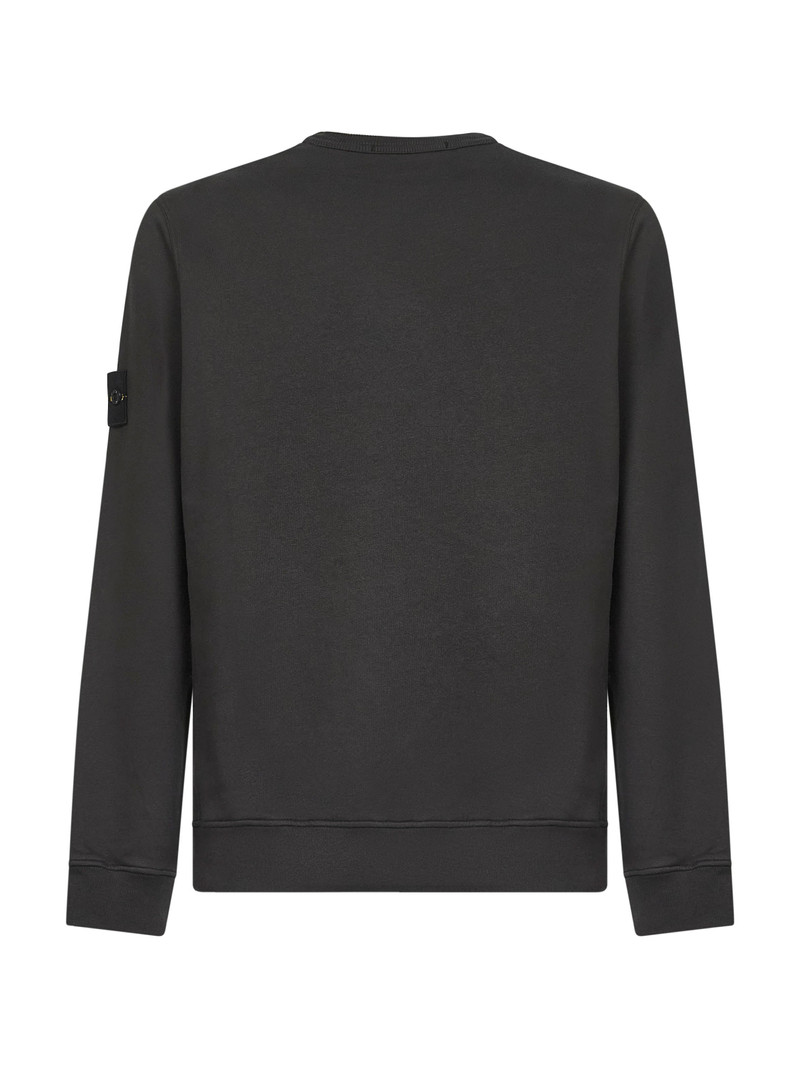 Stone Island Grey brushed organic cotton crewneck sweatshirt outlook