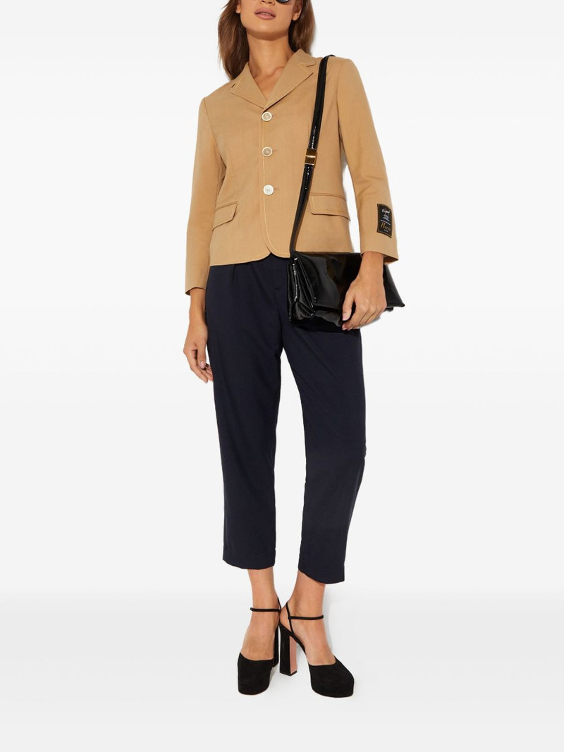 Marni button logo blazer outlook