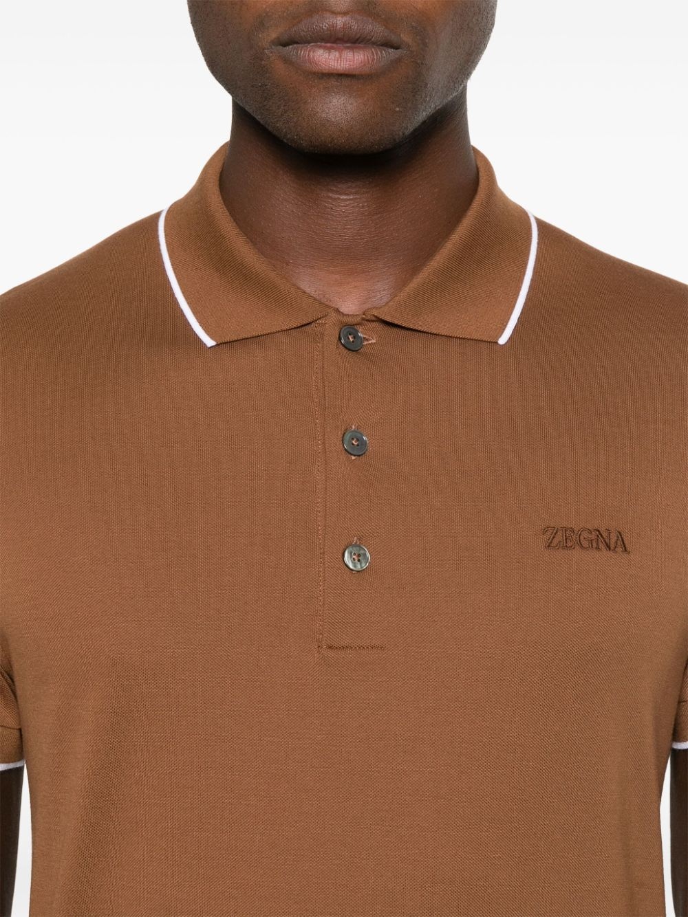 logo-embroidered polo shirt - 5