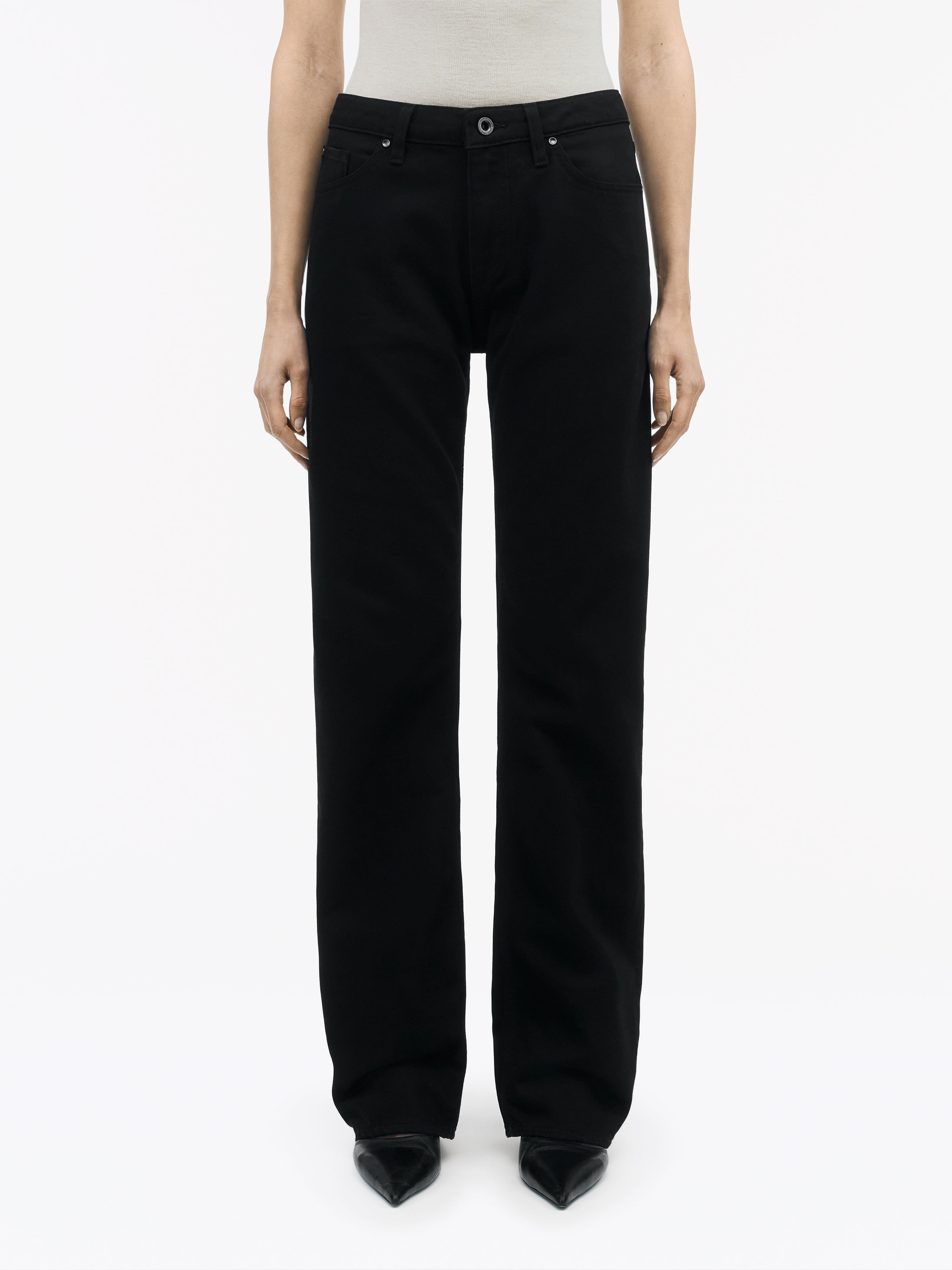 Evee Regular Straight Cotton Jeans - 4