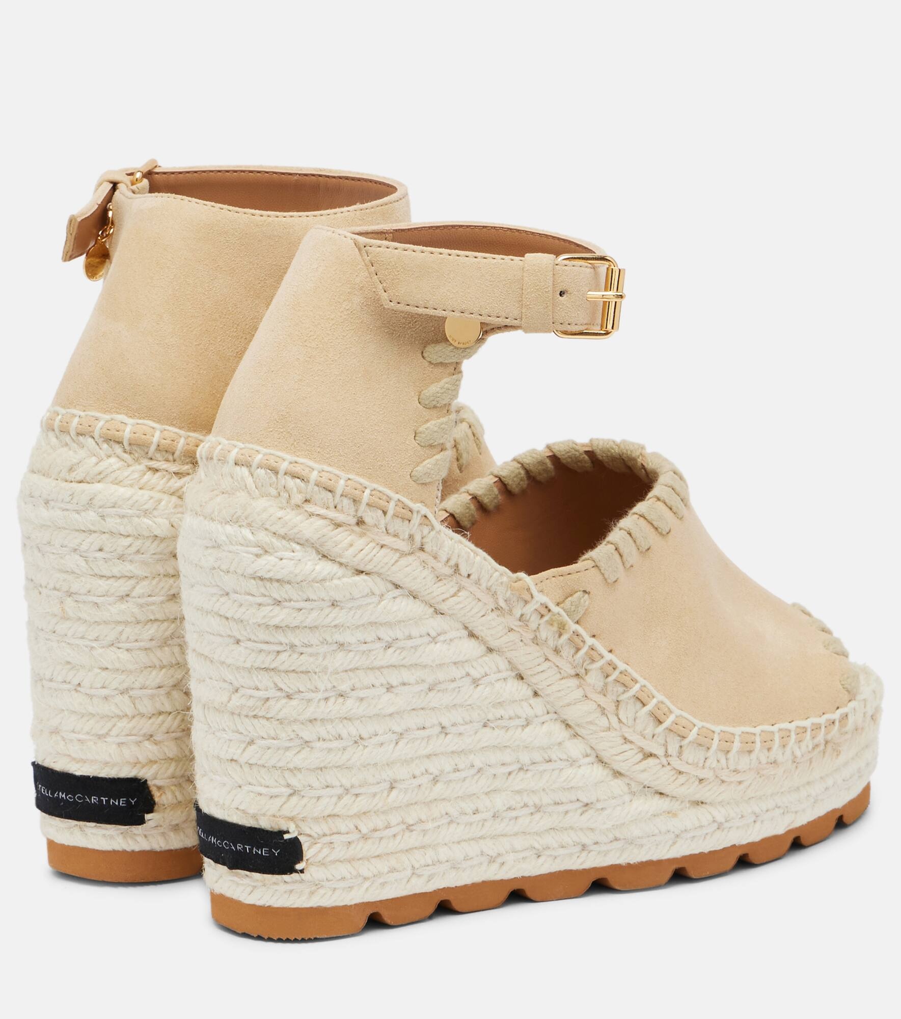Faux suede wedge espadrilles - 2