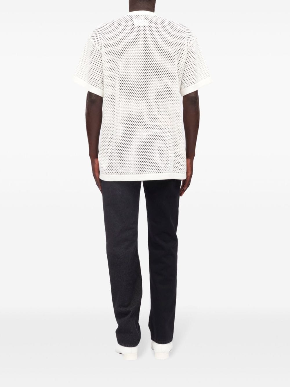 intarsia-knit cotton T-shirt - 4