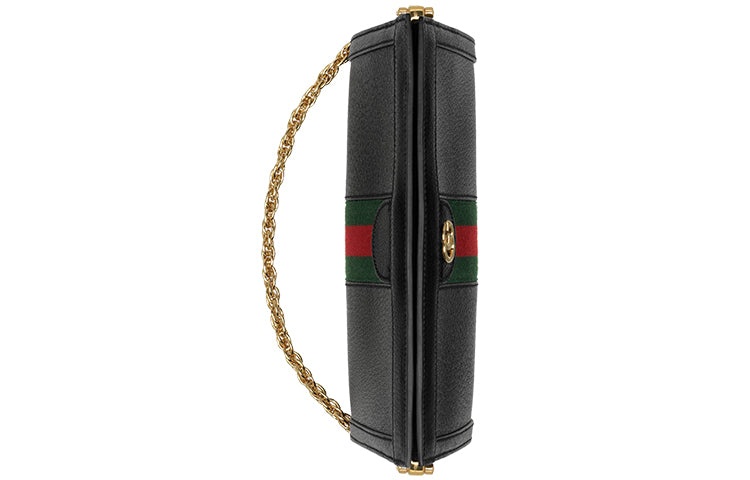 (WMNS) Gucci Leather Ophidia Small Shoulder Bag 'Black' 503877-DJ2DG-1060 - 2