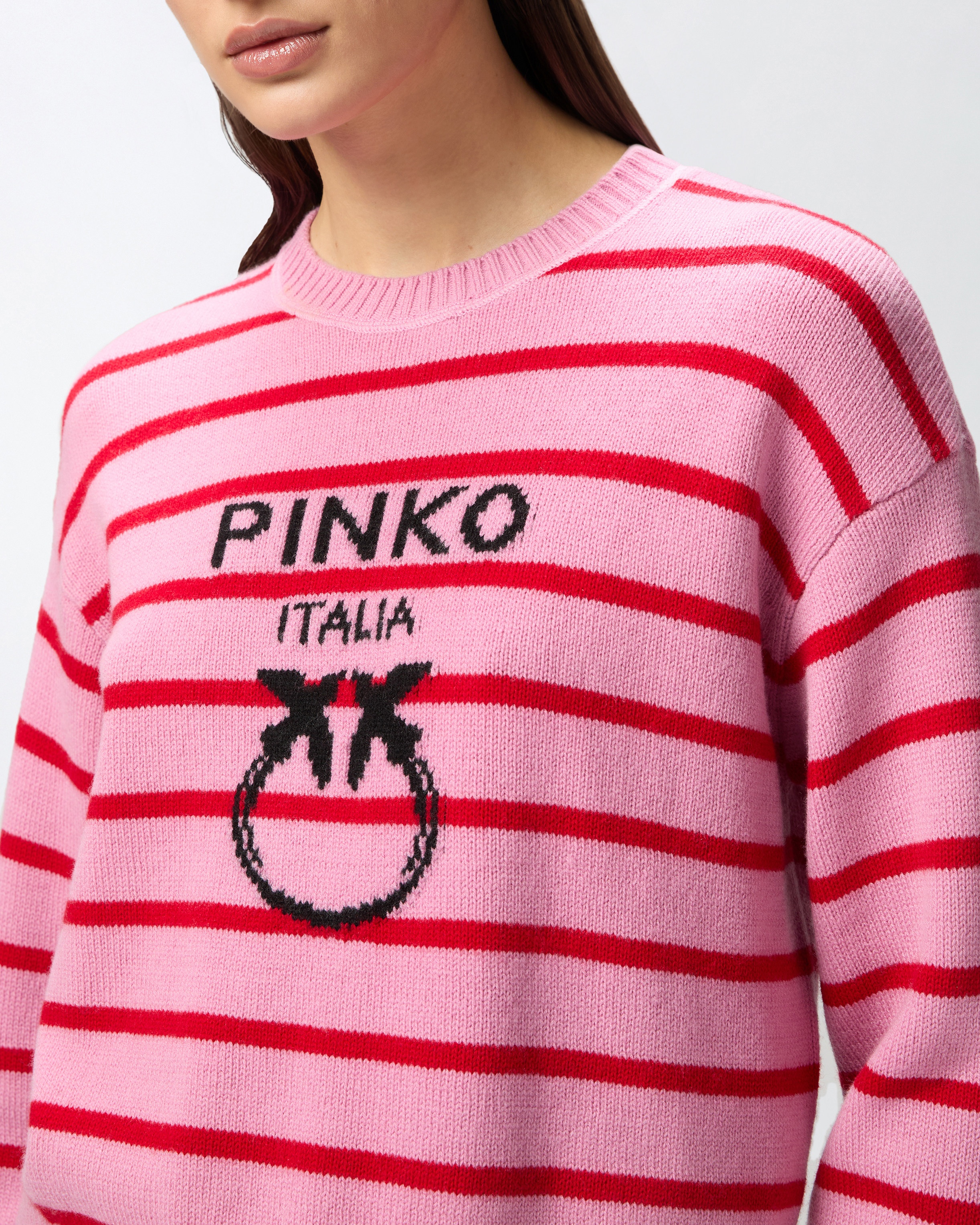 STRIPED SWEATER WITH LOGO - 5